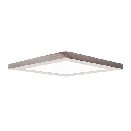 ModPLUS, LED Flush Mount, Brushed Steel Finish, Acrylic Lens Acrylic